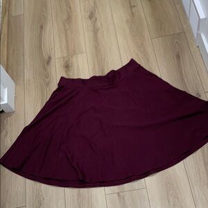 Torrid  Size 1 Burgundy Skater Skirt